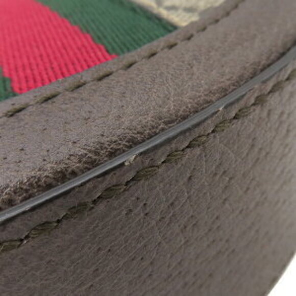 Gucci Ophidia Shoulder GG Supreme Beige Ebony Chain Bag - Picture 4 of 7